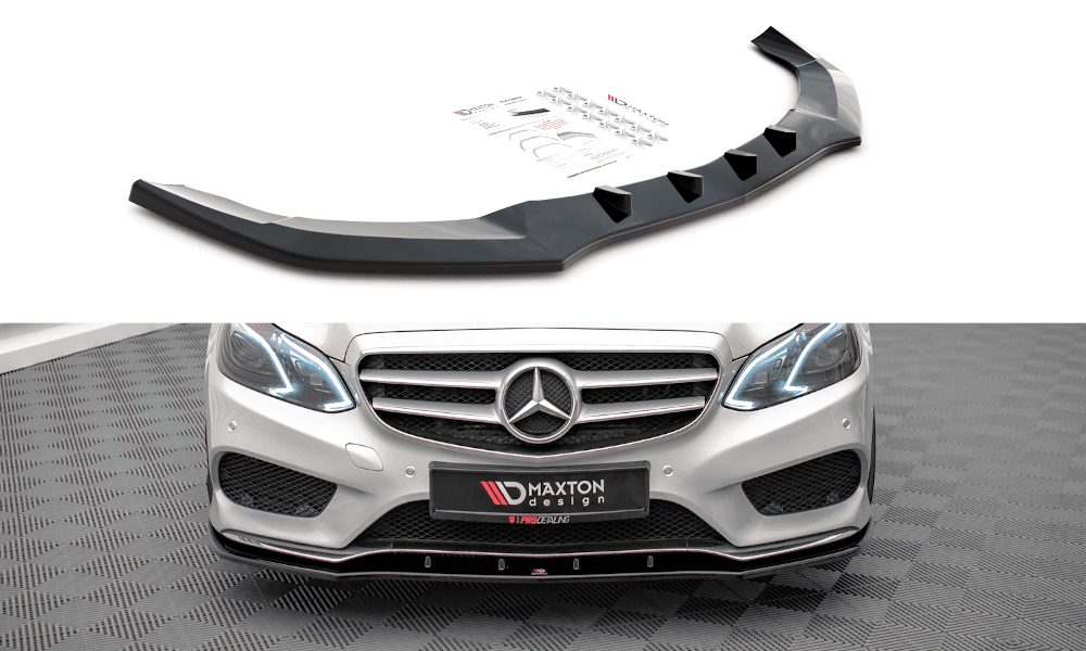 Front Splitter / Cup Schwert / Frontansatz V.1 für MB E-Klasse AMG-Line W212 Facelift von Maxton Design