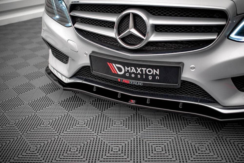 Front Splitter / Cup Schwert / Frontansatz V.1 für MB E-Klasse AMG-Line W212 Facelift von Maxton Design