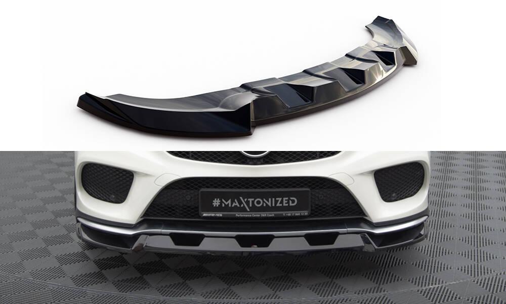 Front Lippe / Front Splitter / Frontansatz V.1 für Mercedes-Benz GLE Coupe 43AMG C292 von Maxton Design