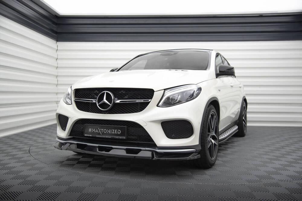 Front Lippe / Front Splitter / Frontansatz V.1 für Mercedes-Benz GLE Coupe 43AMG C292 von Maxton Design