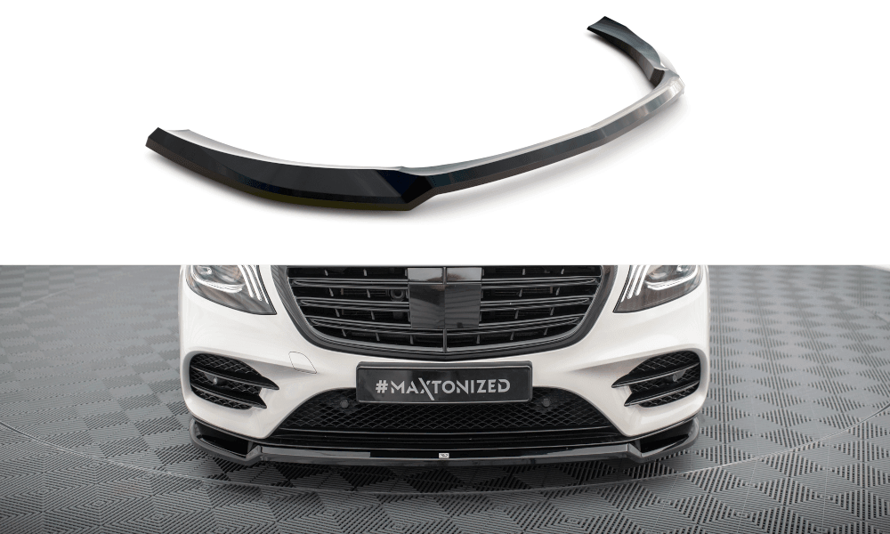 Front Lippe / Front Splitter / Frontansatz V.2 für Audi A3 S-Line 8V Sportback von Maxton Design