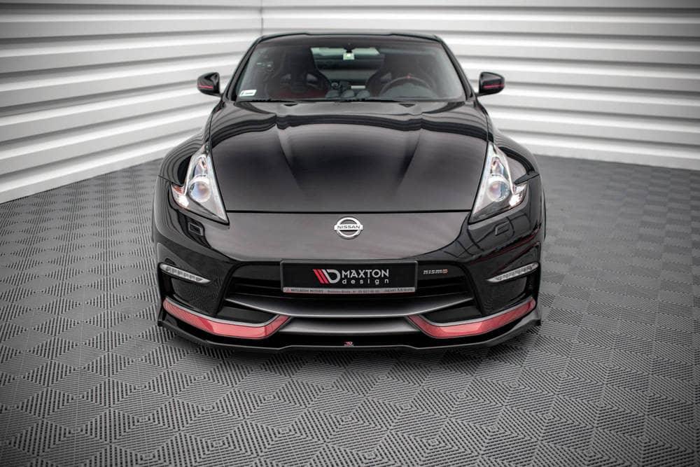 Front Splitter / Cup Schwert / Frontansatz V.1 für Nissan 370Z Nismo Facelift von Maxton Design