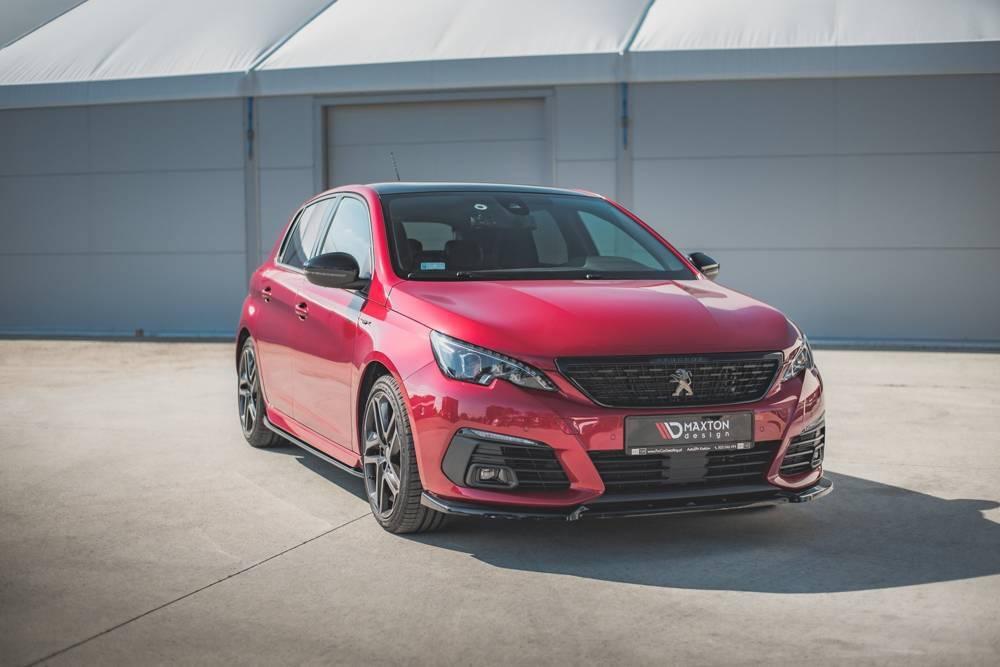 Front Splitter / Cup Schwert / Frontansatz V.1 für Peugeot 308 GT Facelift MK2 von Maxton Design