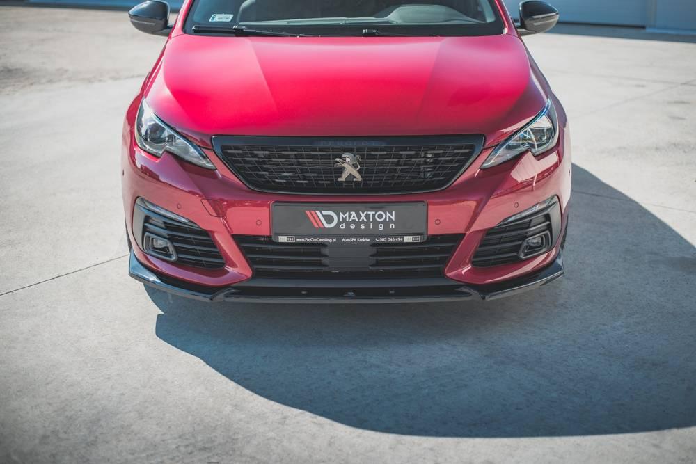 Front Splitter / Cup Schwert / Frontansatz V.1 für Peugeot 308 GT Facelift MK2 von Maxton Design