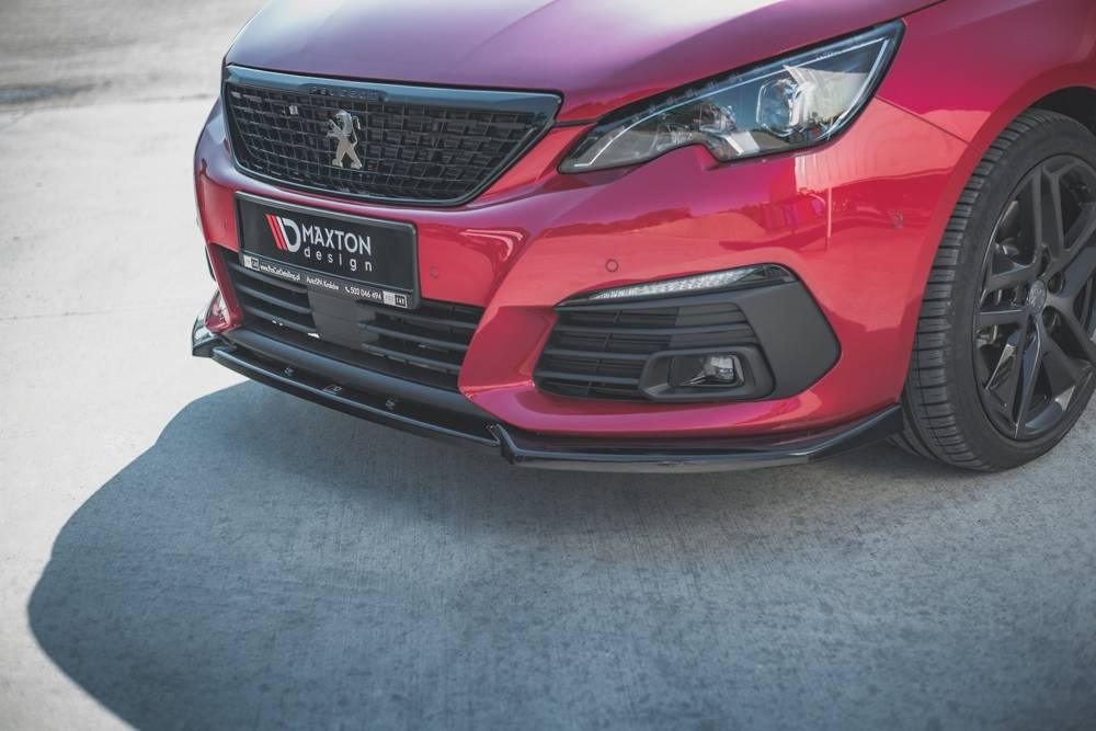 Front Splitter / Cup Schwert / Frontansatz V.1 für Peugeot 308 GT Facelift MK2 von Maxton Design