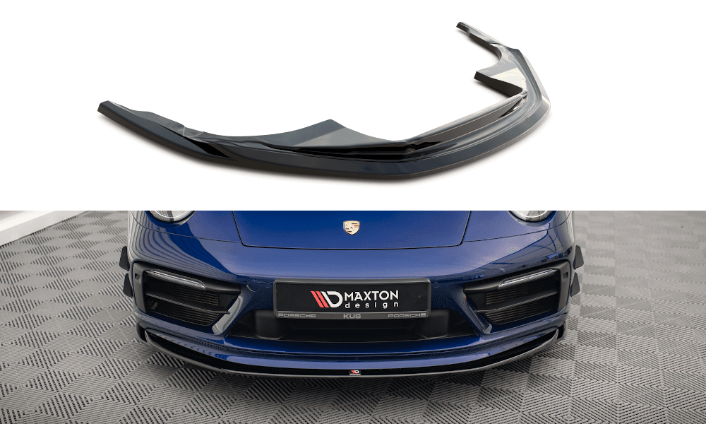 Front Lippe / Front Splitter / Frontansatz V.1 für Porsche 911 Carrera Aero 992 von Maxton Design