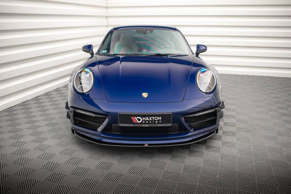 Front Lippe / Front Splitter / Frontansatz V.1 für Porsche 911 Carrera Aero 992 von Maxton Design