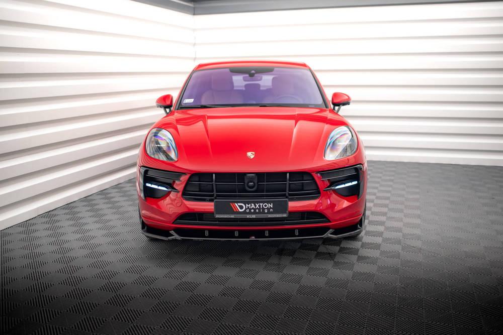 Front Lippe / Front Splitter / Frontansatz V.1 für Porsche Macan 95B Facelift von Maxton Design