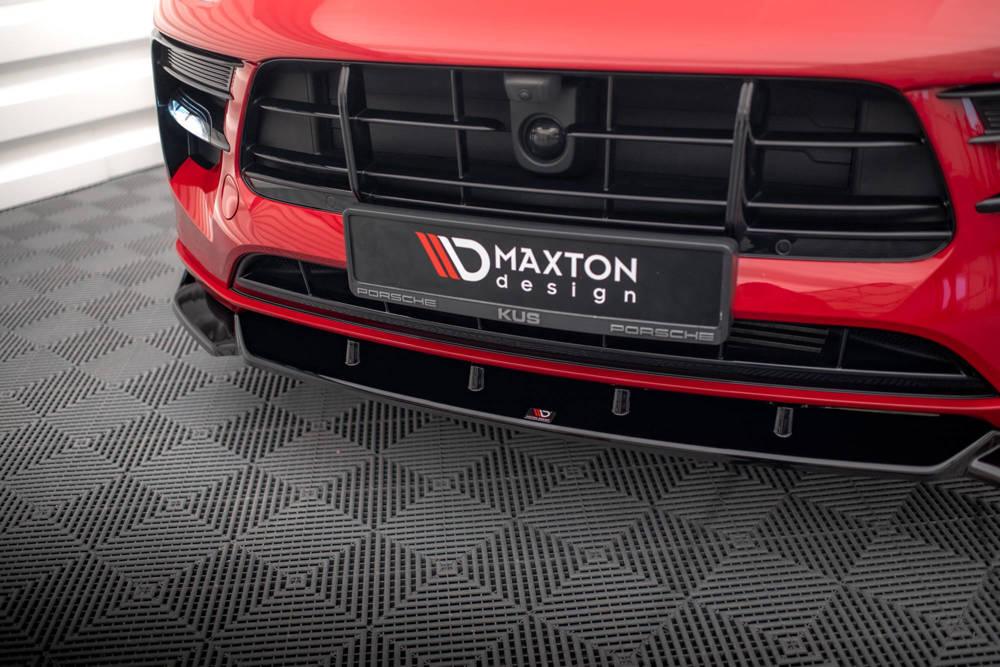 Front Lippe / Front Splitter / Frontansatz V.1 für Porsche Macan 95B Facelift von Maxton Design