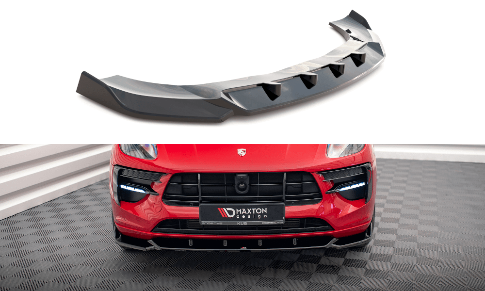 Front Lippe / Front Splitter / Frontansatz V.1 für Porsche Macan 95B Facelift von Maxton Design