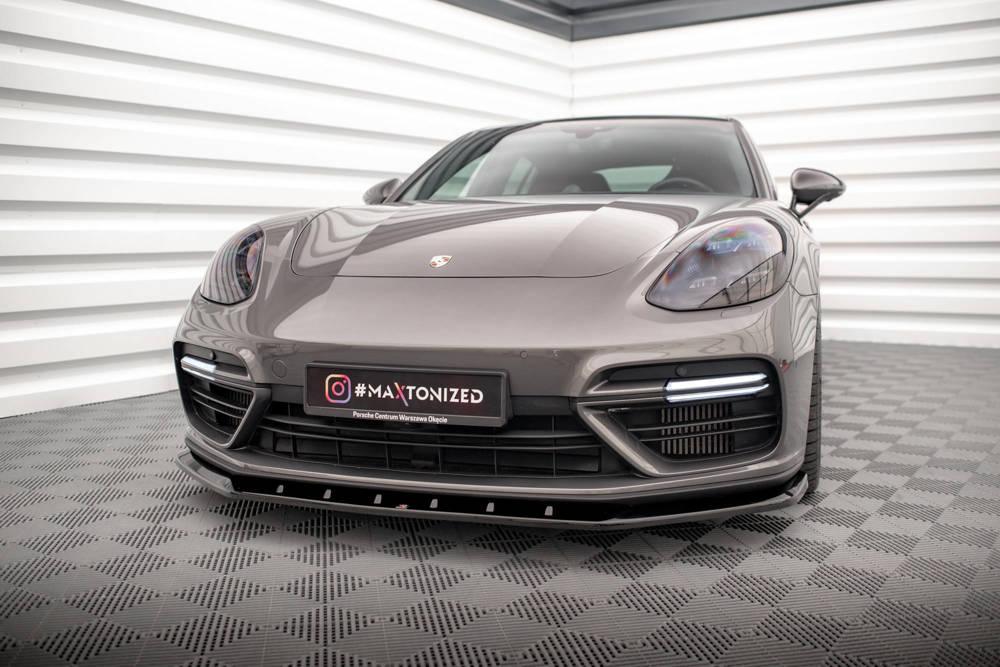 Front Lippe / Front Splitter / Frontansatz V.1 für Porsche Panamera E-Hybrid 971 von Maxton Design