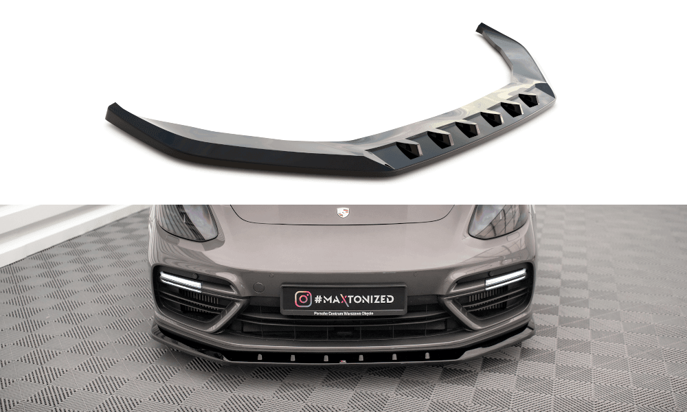 Front Lippe / Front Splitter / Frontansatz V.1 für Porsche Panamera E-Hybrid 971 von Maxton Design