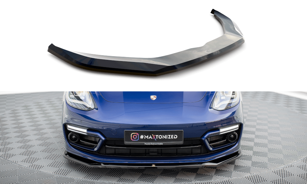 Front Lippe / Front Splitter / Frontansatz V.1 für Porsche Panamera E-Hybrid 971 Facelift von Maxton Design