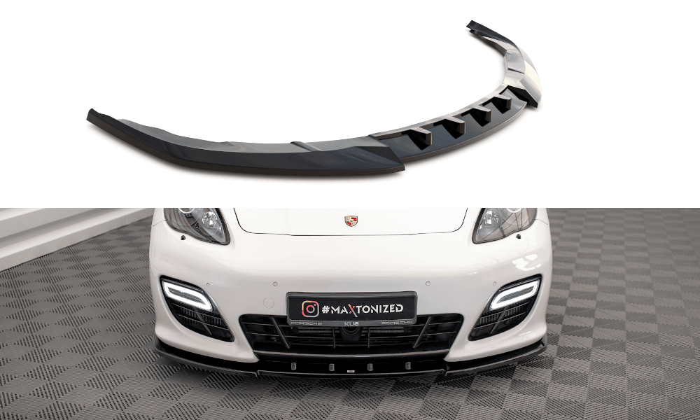 Front Lippe / Front Splitter / Frontansatz V.1 für Porsche Panamera Turbo 970 von Maxton Design