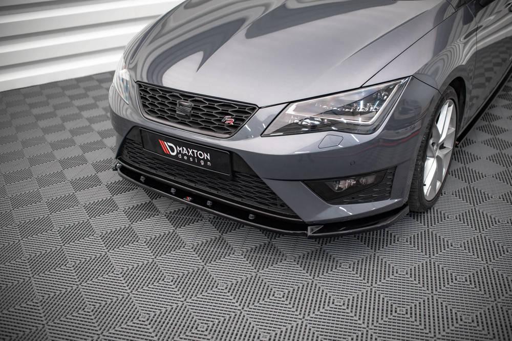 Front Splitter / Cup Schwert / Frontansatz V.1 für Seat Leon FR / Cupra Mk3 von Maxton Design