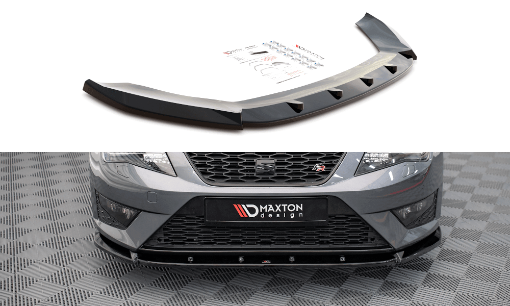 Front Splitter / Cup Schwert / Frontansatz V.1 für Seat Leon FR / Cupra Mk3 von Maxton Design