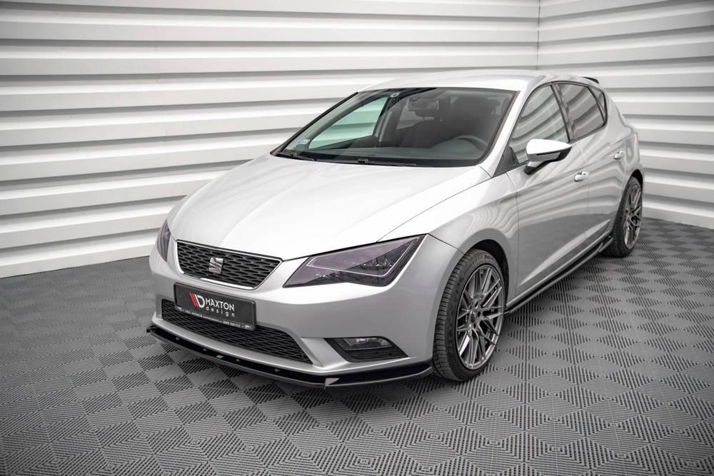 Front Splitter / Cup Schwert / Frontansatz V.1 für Seat Leon Mk3  von Maxton Design