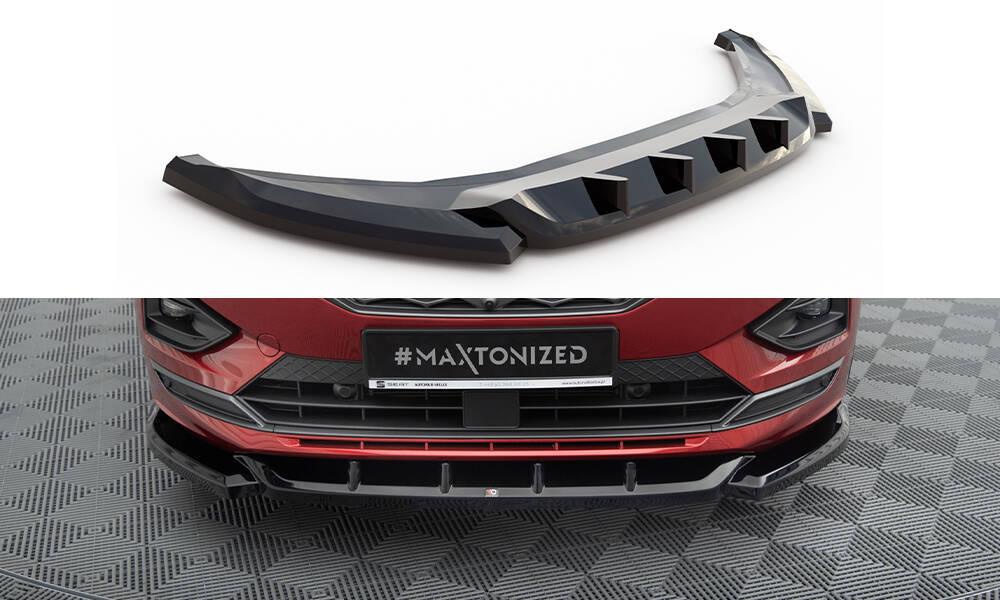 Front Lippe / Front Splitter / Frontansatz V.1 für Seat Tarraco FR KN von Maxton Design