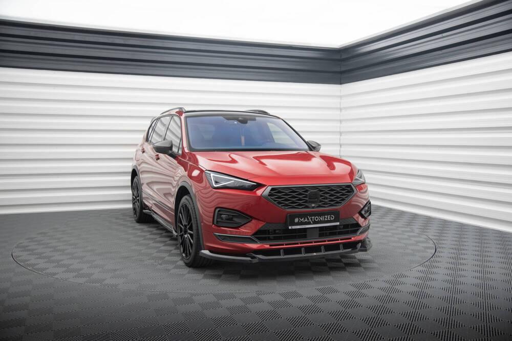 Front Lippe / Front Splitter / Frontansatz V.1 für Seat Tarraco FR KN von Maxton Design