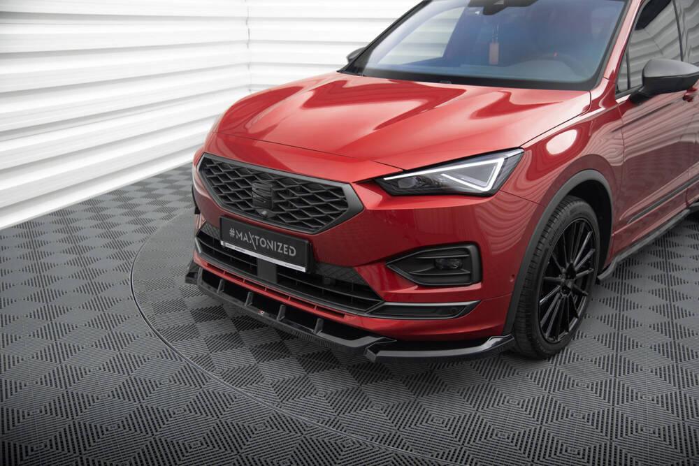 Front Lippe / Front Splitter / Frontansatz V.1 für Seat Tarraco FR KN von Maxton Design