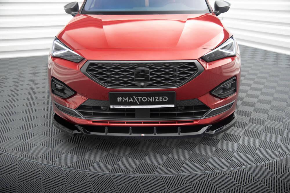 Front Lippe / Front Splitter / Frontansatz V.1 für Seat Tarraco FR KN von Maxton Design