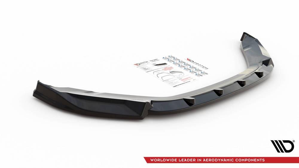 Front Lippe / Front Splitter / Frontansatz V.2 für Skoda Kodiaq Sportline NS7 Facelift von Maxton Design