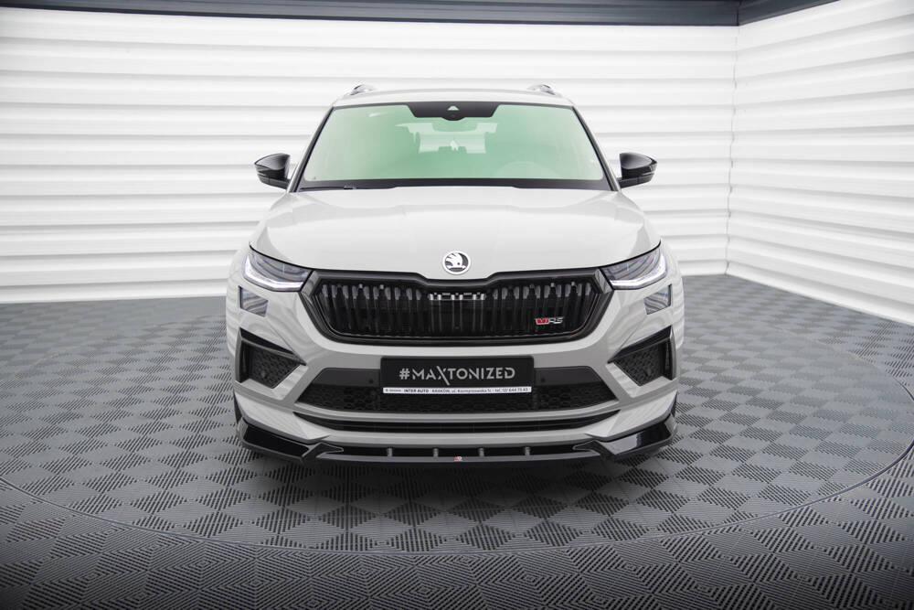 Front Lippe / Front Splitter / Frontansatz V.1 für Skoda Kodiaq RS NS Facelift von Maxton Design