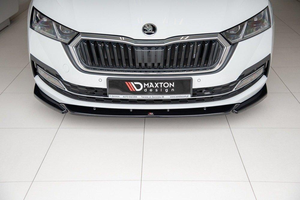 Front Splitter / Cup Schwert / Frontansatz V.1 für Skoda Octavia MK4 von Maxton Design