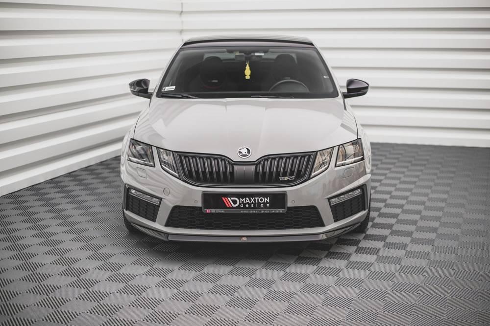 Front Splitter / Cup Schwert / Frontansatz V.1 für Skoda Octavia RS Mk3 Facelift von Maxton Design