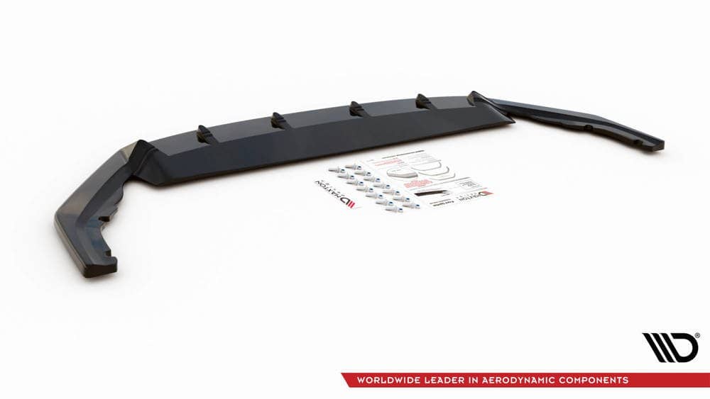 Front Diffusor / Front Splitter / Cup Schwert / Frontansatz V.1 für Skoda Octavia RS MK4 von Maxton Design