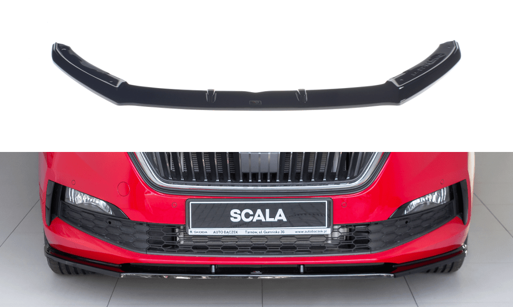 Front Splitter / Cup Schwert / Frontansatz V.1 für Skoda Scala von Maxton Design