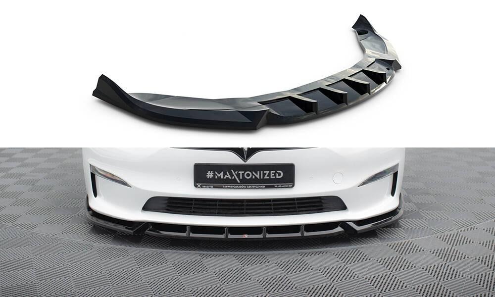 Front Lippe / Front Splitter / Frontansatz V.7 für VW Golf 8 GTI von Maxton Design