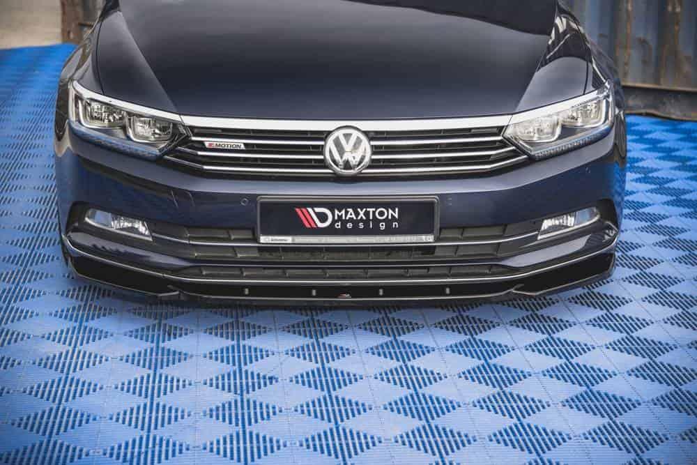 Front Splitter / Cup Schwert / Frontansatz V.1 für VW Passat B8 von Maxton Design