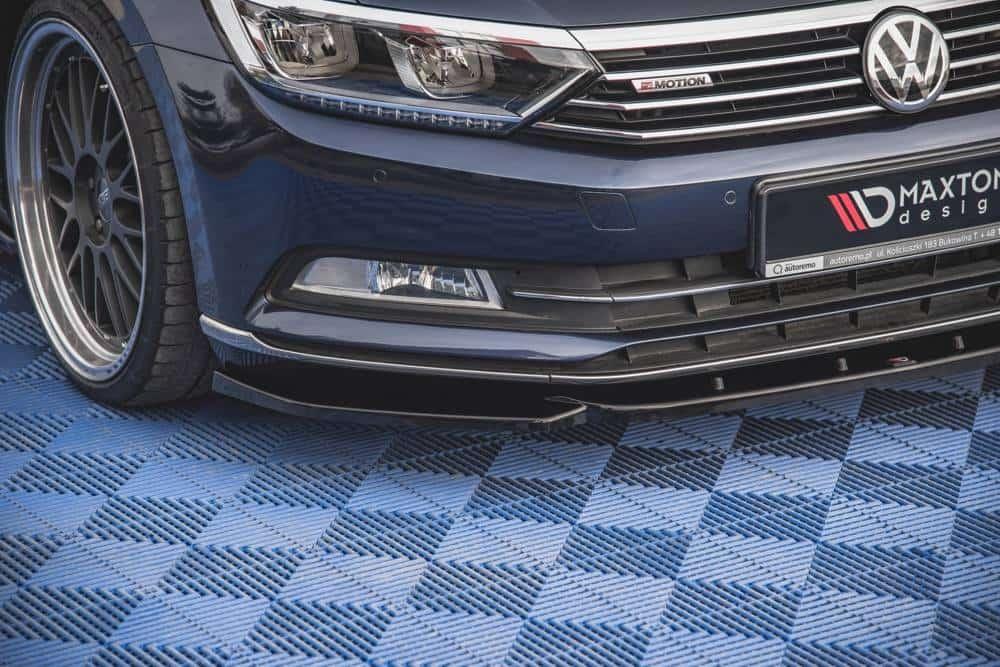 Front Splitter / Cup Schwert / Frontansatz V.1 für VW Passat B8 von Maxton Design