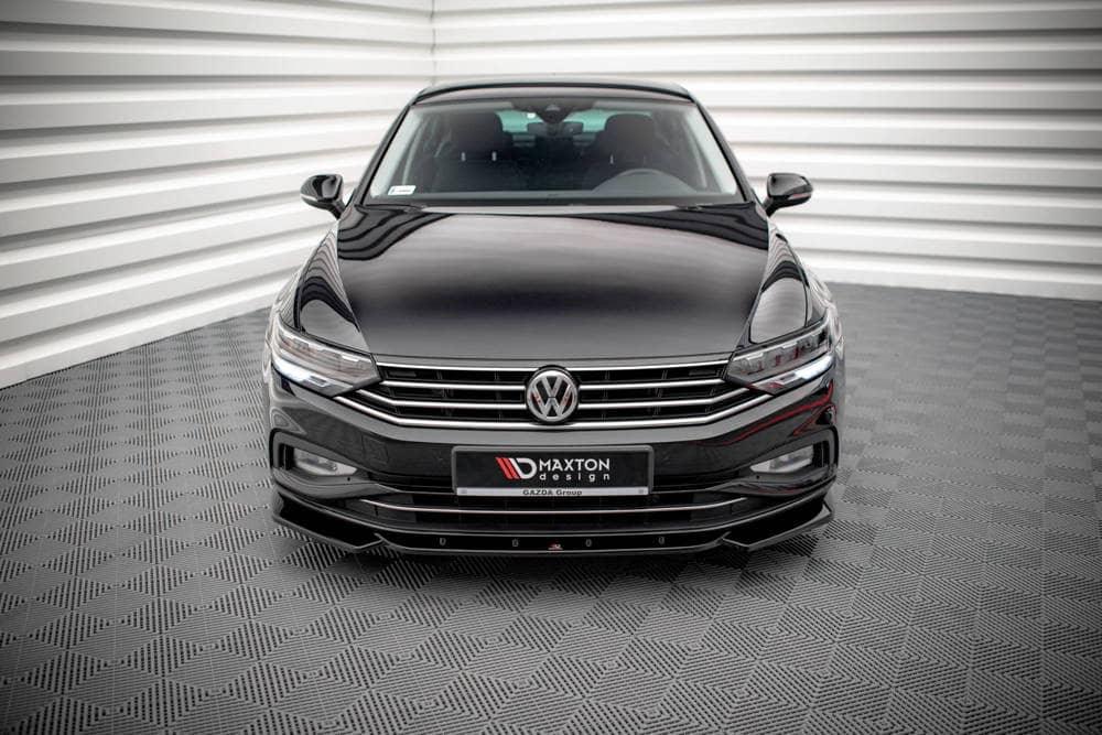 Front Splitter / Cup Schwert / Frontansatz V.1 für VW Passat B8 Facelift von Maxton Design