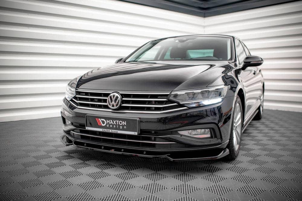 Front Splitter / Cup Schwert / Frontansatz V.1 für VW Passat B8 Facelift von Maxton Design