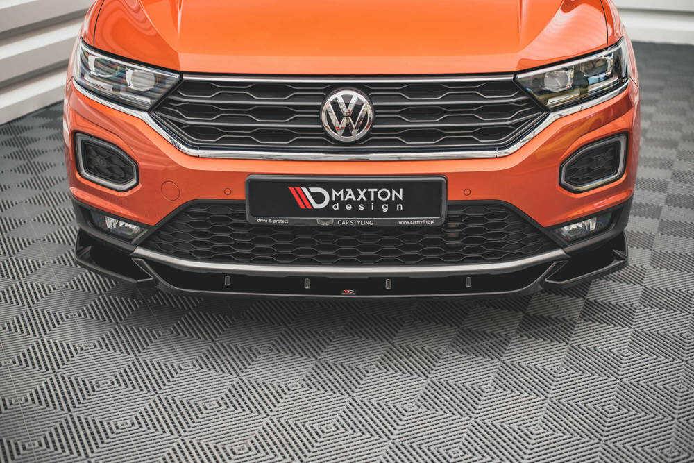 Front Splitter / Cup Schwert / Frontansatz V.1 für VW T-Roc A11 von Maxton Design