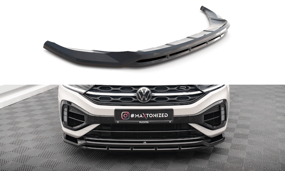 Front Lippe / Front Splitter / Frontansatz V.1 für VW T-Roc R A11 Facelift von Maxton Design