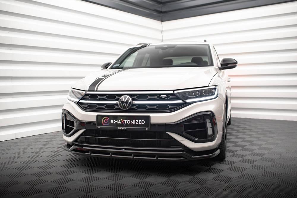 Front Lippe / Front Splitter / Frontansatz V.1 für VW T-Roc R A11 Facelift von Maxton Design