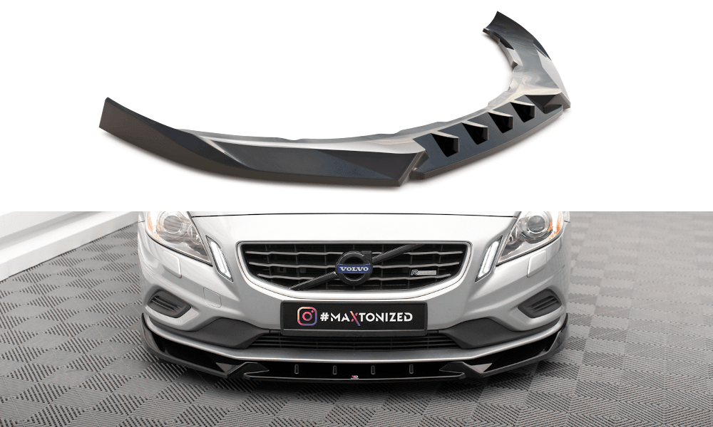 Front Lippe / Front Splitter / Frontansatz V.1 für Volvo S60 R-Design Y20 von Maxton Design