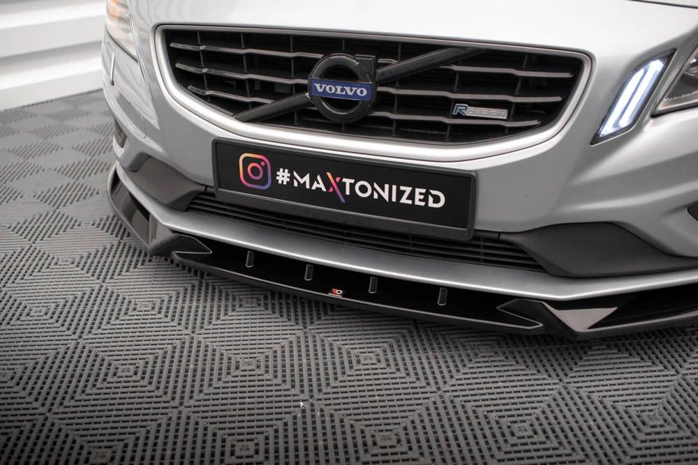 Front Lippe / Front Splitter / Frontansatz V.1 für Volvo S60 R-Design Y20 von Maxton Design