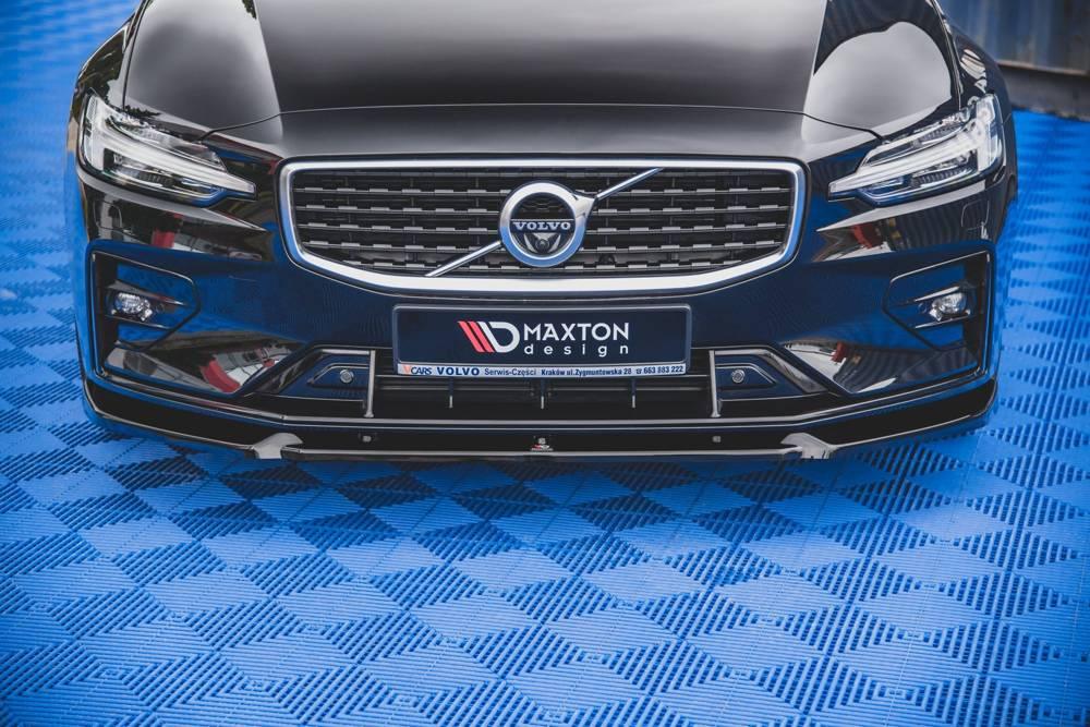 Front Splitter / Cup Schwert / Frontansatz V.1 für Volvo V60/S60 R-Design SPA von Maxton Design