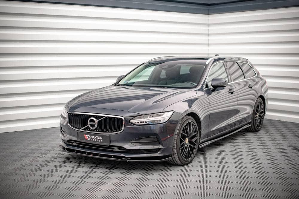 Front Splitter / Cup Schwert / Frontansatz V.1 für Volvo V90 SPA von Maxton Design