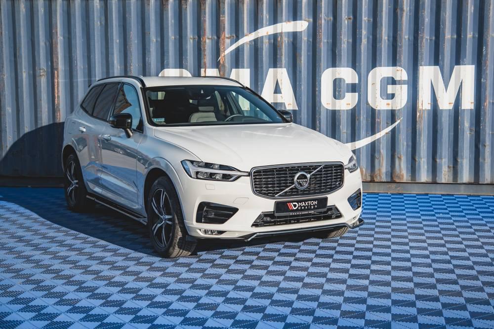 Front Splitter / Cup Schwert / Frontansatz V.1 für Volvo XC60 R-Design SPA von Maxton Design