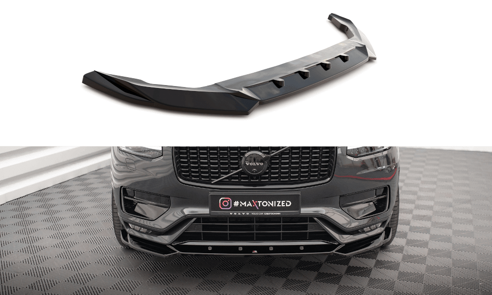 Front Lippe / Front Splitter / Frontansatz V.1 für Volvo XC90 R-Design MK2 Facelift von Maxton Design