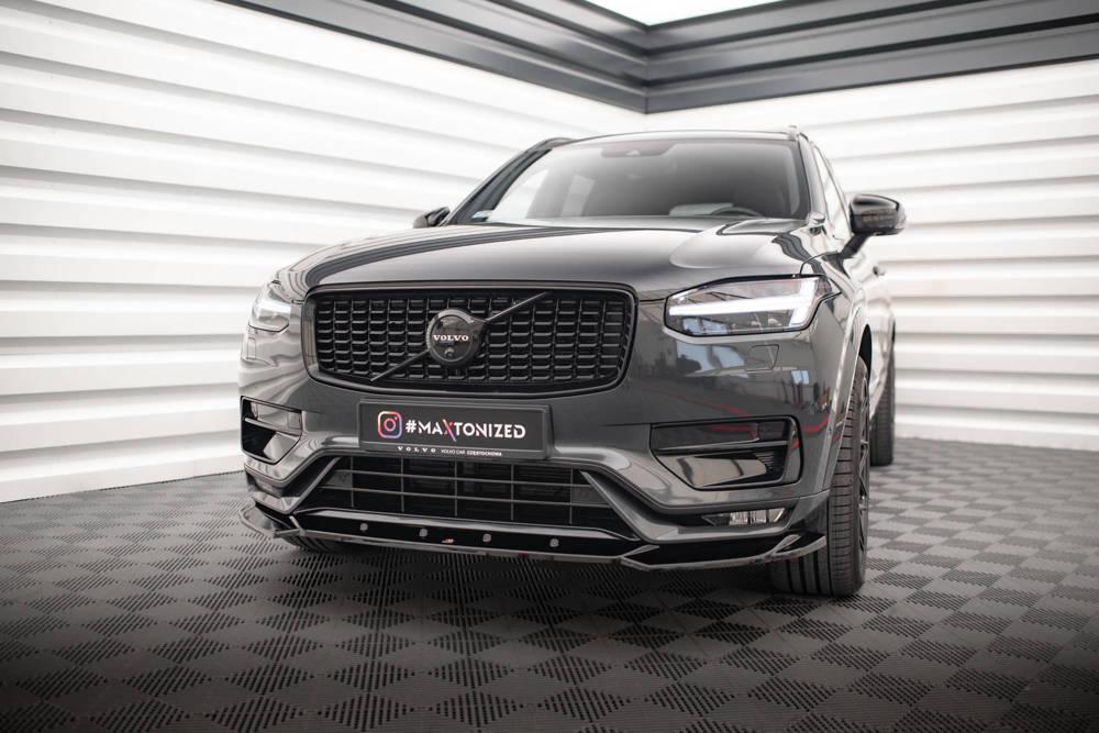 Front Lippe / Front Splitter / Frontansatz V.1 für Volvo XC90 R-Design MK2 Facelift von Maxton Design