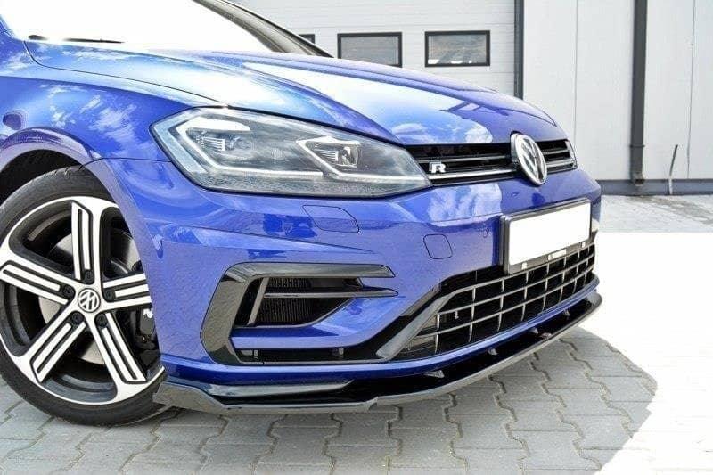 Front Splitter / Cup Schwert / Frontansatz V.1 für VW Golf 7 R-Line Facelift von Maxton Design