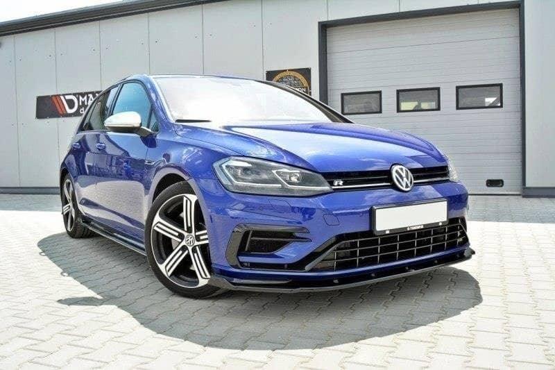 Front Splitter / Cup Schwert / Frontansatz V.1 für VW Golf 7 R-Line Facelift von Maxton Design