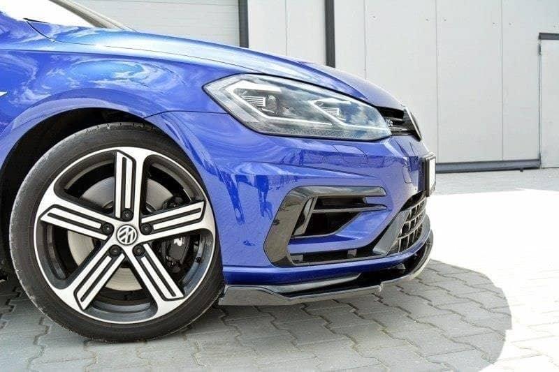 Front Splitter / Cup Schwert / Frontansatz V.1 für VW Golf 7 R-Line Facelift von Maxton Design