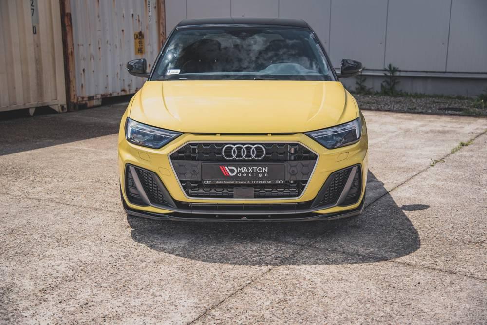 Front Splitter / Cup Schwert / Frontansatz V.2 für Audi A1 S-Line GB von Maxton Design